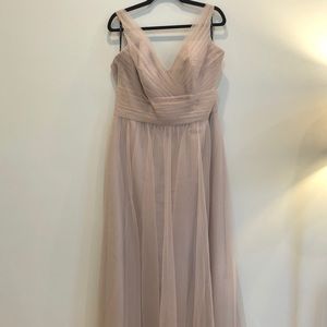 Sorella Vita dusty rose toule bridesmaids dress